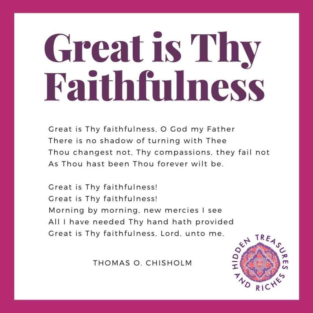 Great is thy Faithfulness
