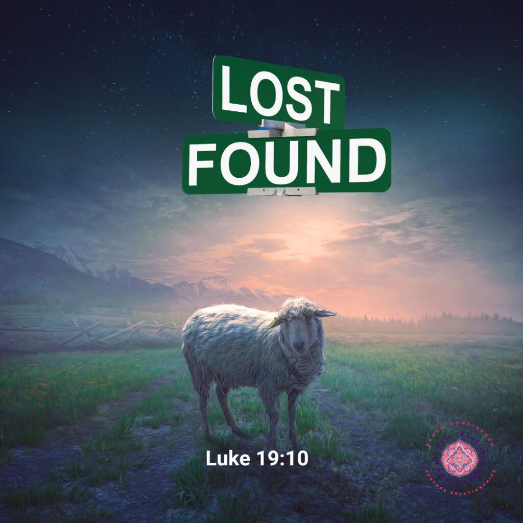 Lost and found: With Jesus  you can have abundant Joy and mercy. He came to seek and Save the lost 