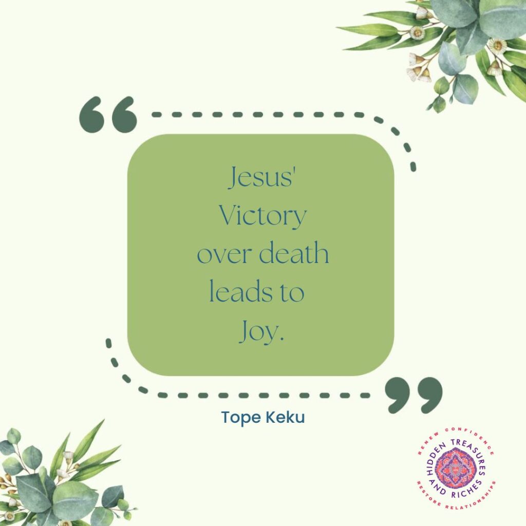 Jesus can transform your doubts and discouragement into Joy.  